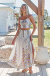 JAASE | DAYLILIES WHITE LINEN AURELIA CROP TOP | Bohemian Love Runway