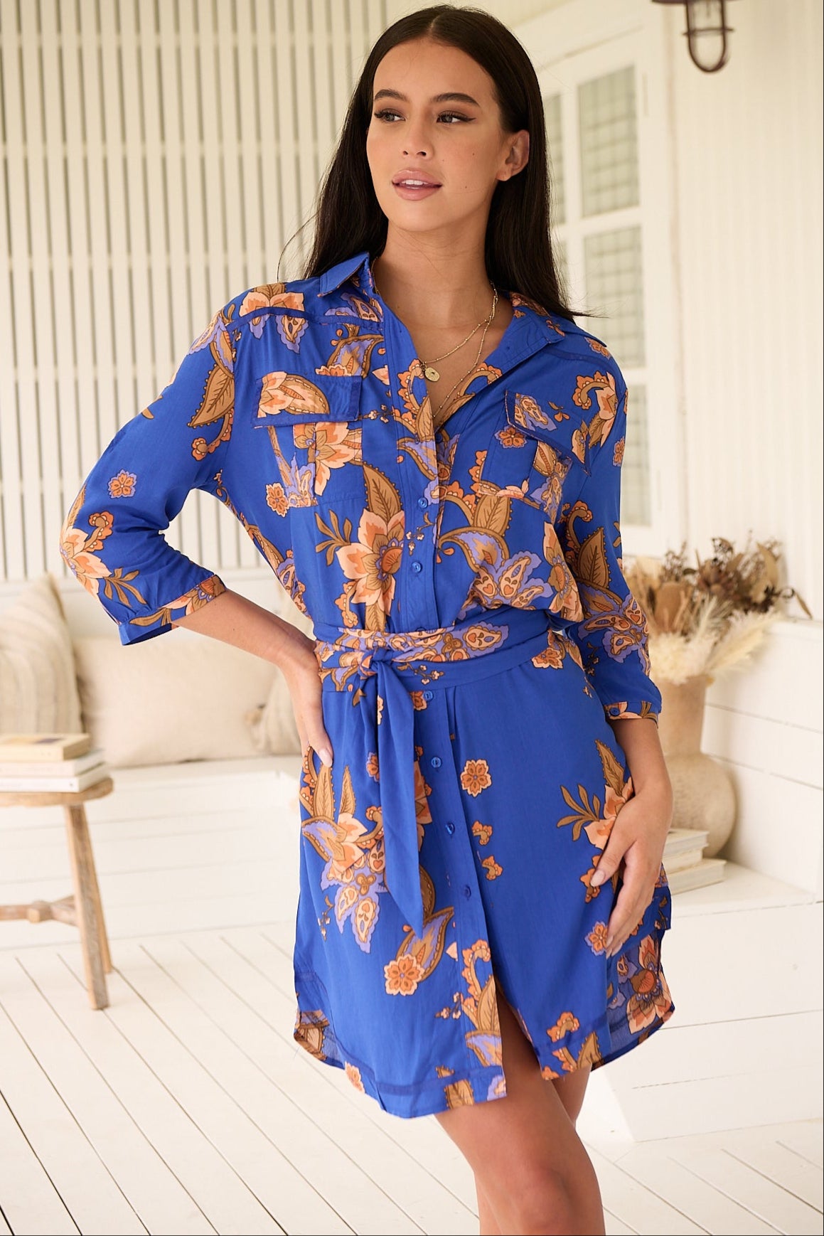  JAASE | MARIBELLA BEVERLEY SHIRT DRESS | Bohemian Love Runway