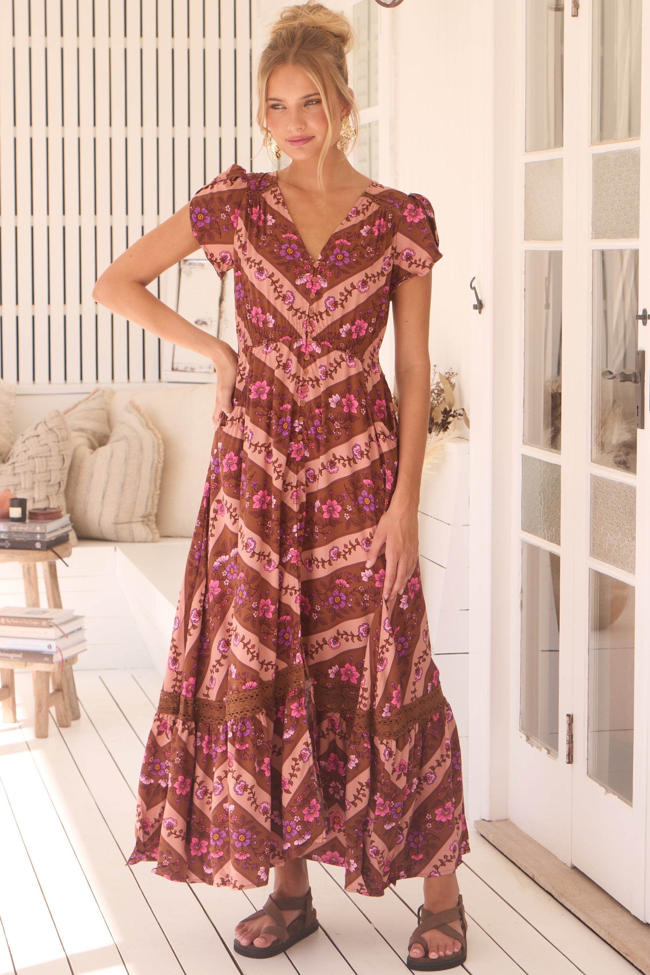  JAASE | SAVANNAH CARMEN MAXI DRESS | Bohemian Love Runway