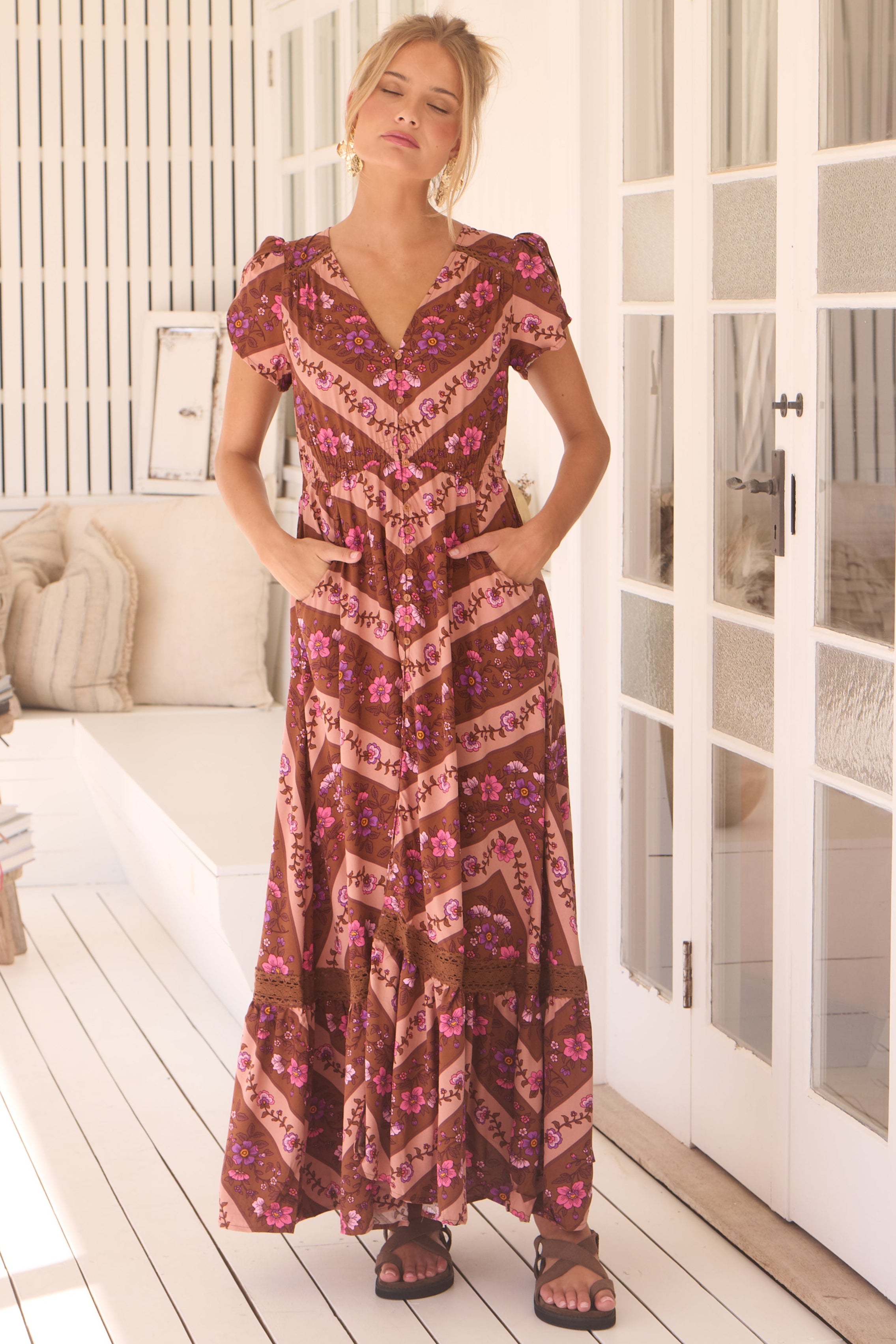  JAASE | SAVANNAH CARMEN MAXI DRESS | Bohemian Love Runway