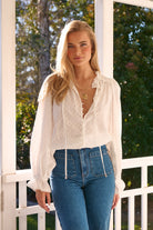  JAASE | CLARA BLOUSE EMBROIDERED WHITE | Bohemian Love Runway