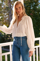  JAASE | CLARA BLOUSE EMBROIDERED WHITE | Bohemian Love Runway