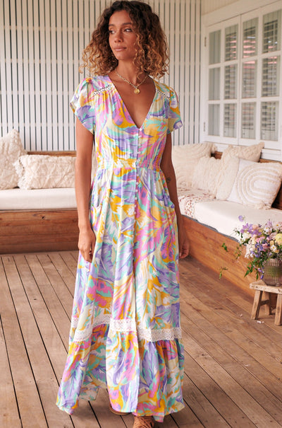 JAASE | BAHAMAS CARMEN MAXI DRESS | Bohemian Love Runway