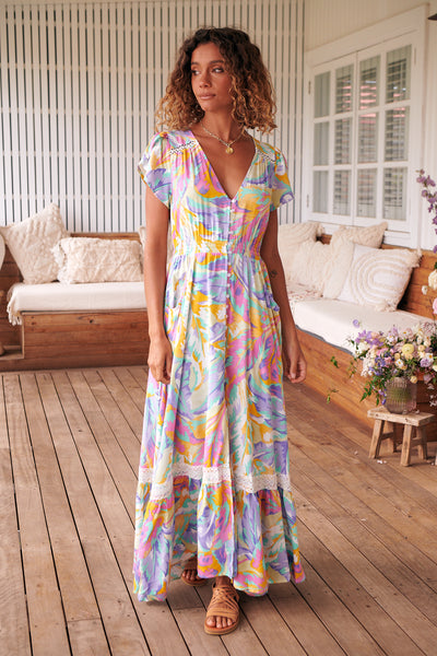 JAASE | BAHAMAS CARMEN MAXI DRESS | Bohemian Love Runway