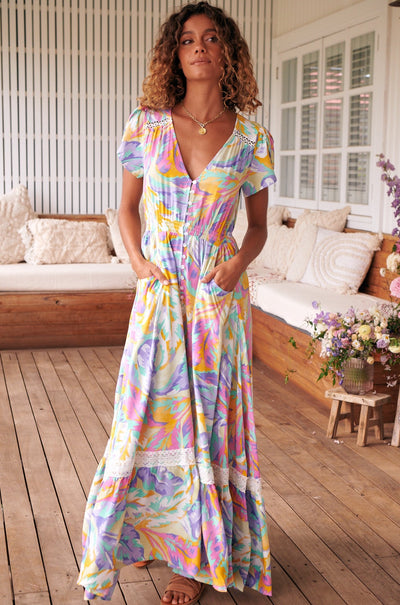 JAASE | BAHAMAS CARMEN MAXI DRESS | Bohemian Love Runway