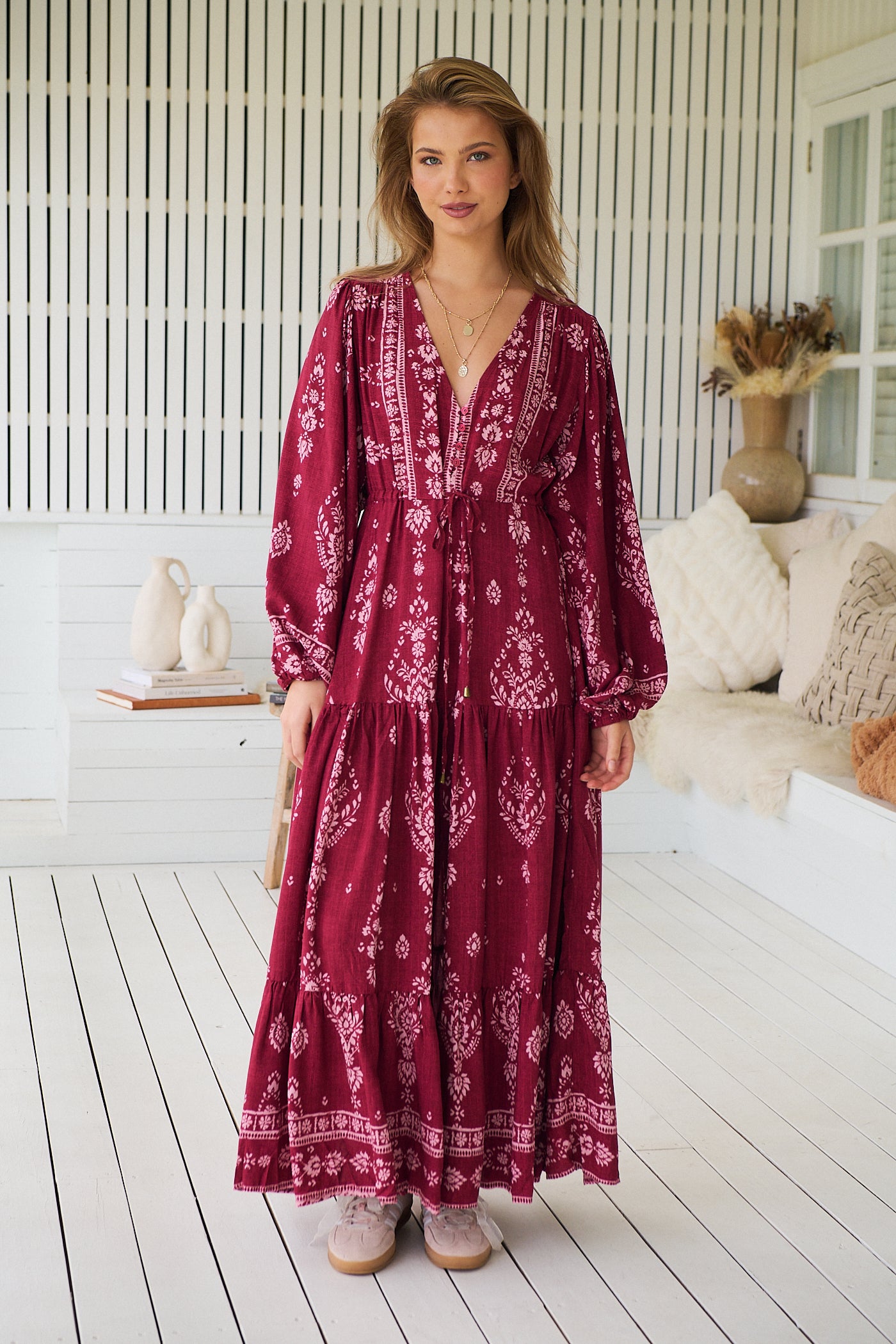  JAASE | RHUBARB KIVA TERESA MAXI DRESS | Bohemian Love Runway