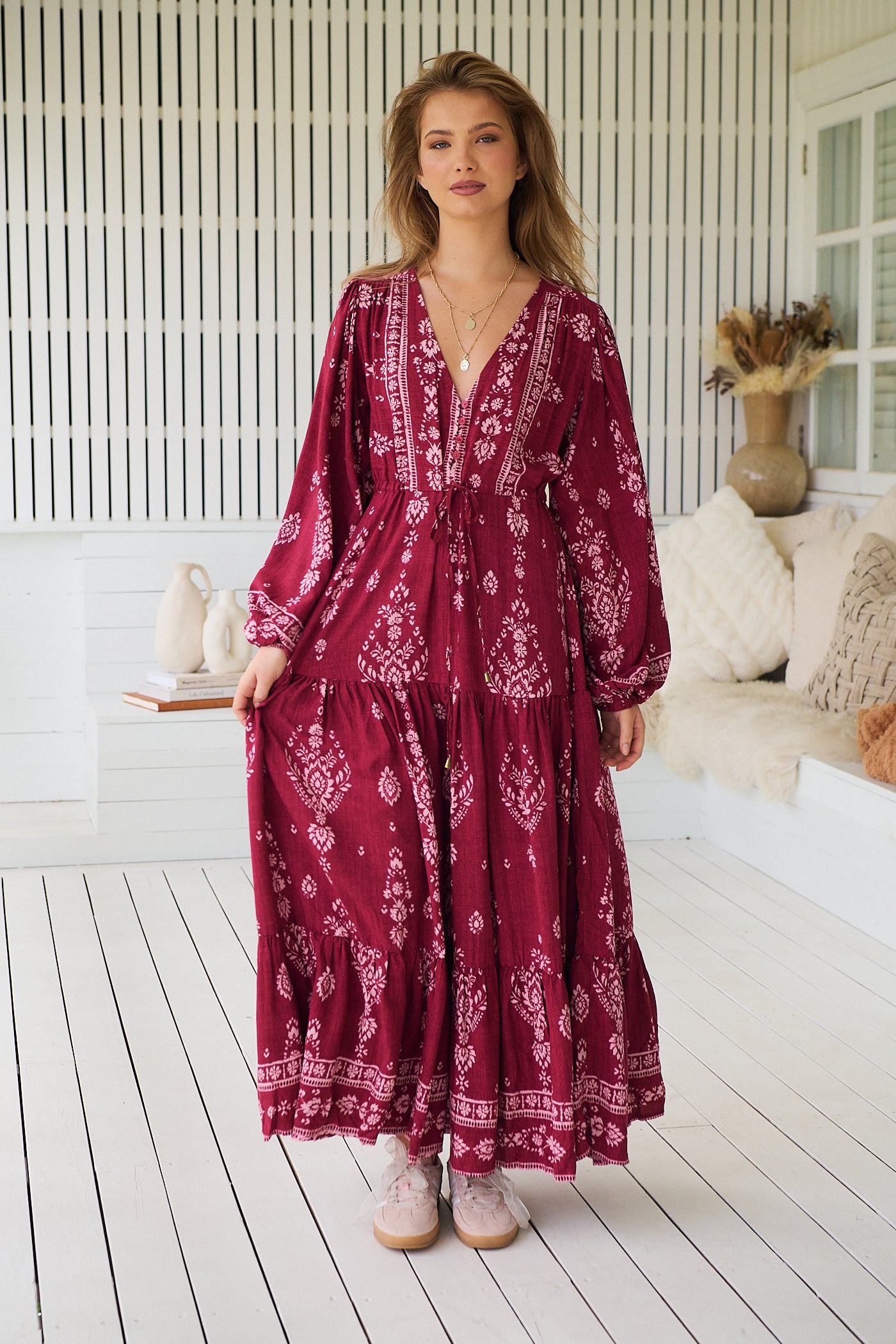  JAASE | RHUBARB KIVA TERESA MAXI DRESS | Bohemian Love Runway