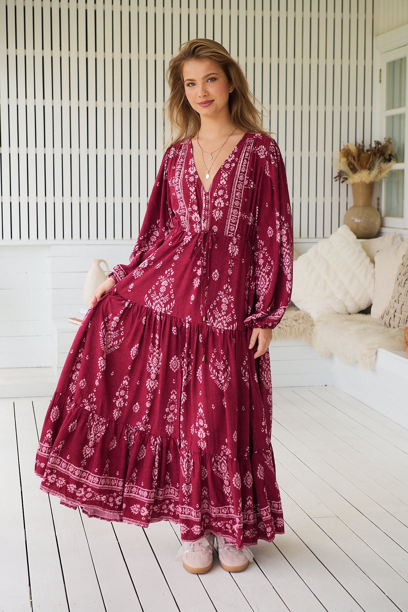  JAASE | RHUBARB KIVA TERESA MAXI DRESS | Bohemian Love Runway