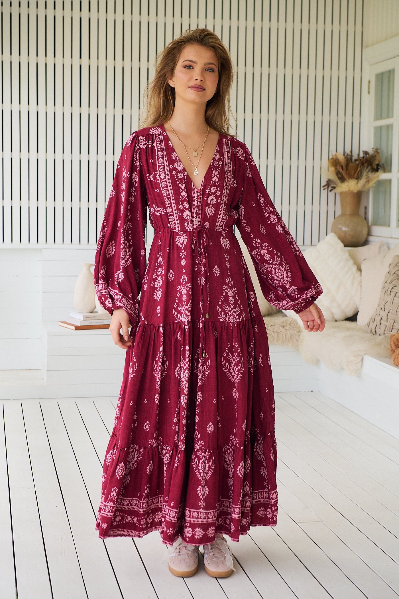  JAASE | RHUBARB KIVA TERESA MAXI DRESS | Bohemian Love Runway