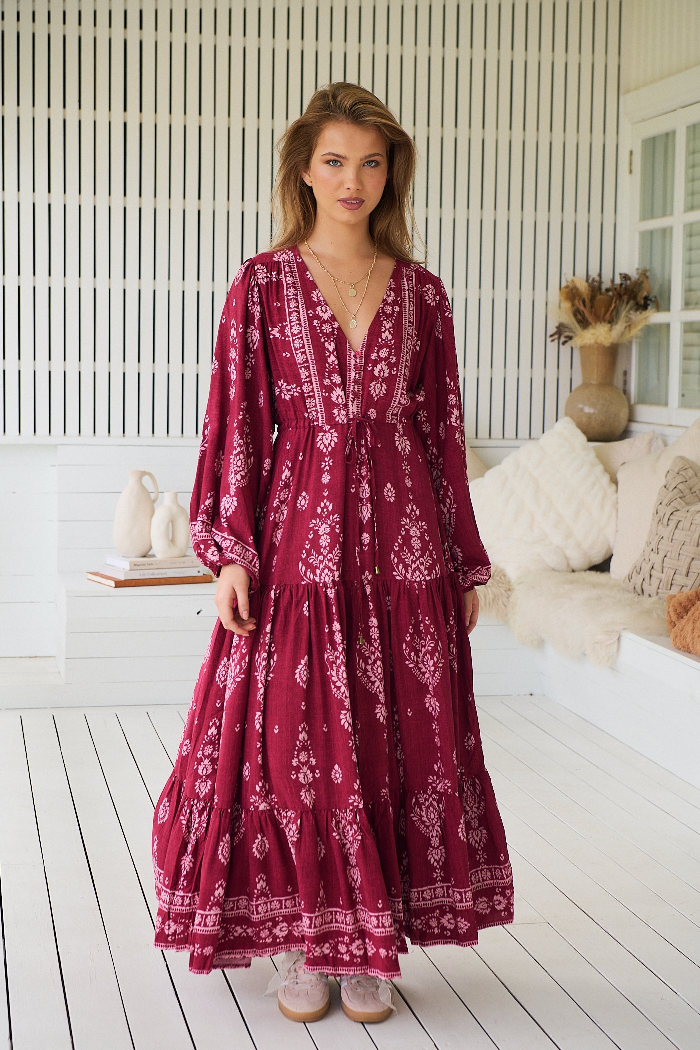  JAASE | RHUBARB KIVA TERESA MAXI DRESS | Bohemian Love Runway
