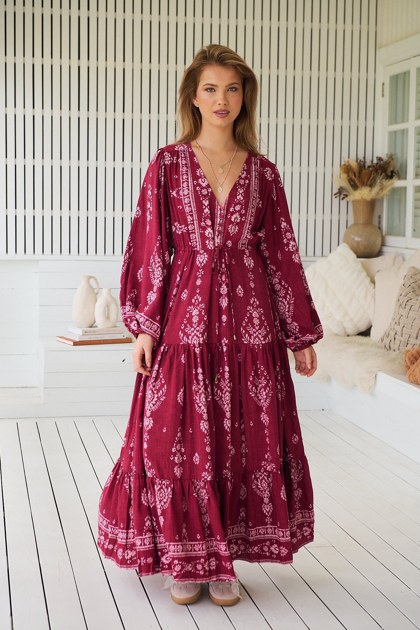  JAASE | RHUBARB KIVA TERESA MAXI DRESS | Bohemian Love Runway