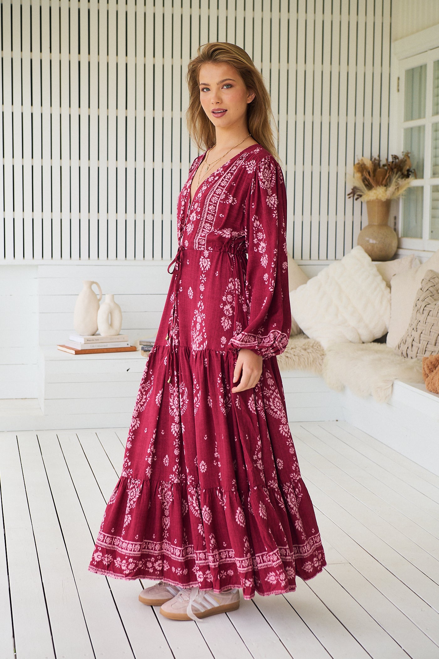  JAASE | RHUBARB KIVA TERESA MAXI DRESS | Bohemian Love Runway
