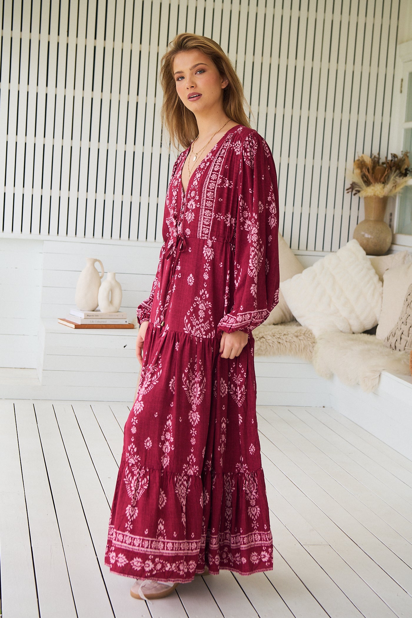  JAASE | RHUBARB KIVA TERESA MAXI DRESS | Bohemian Love Runway
