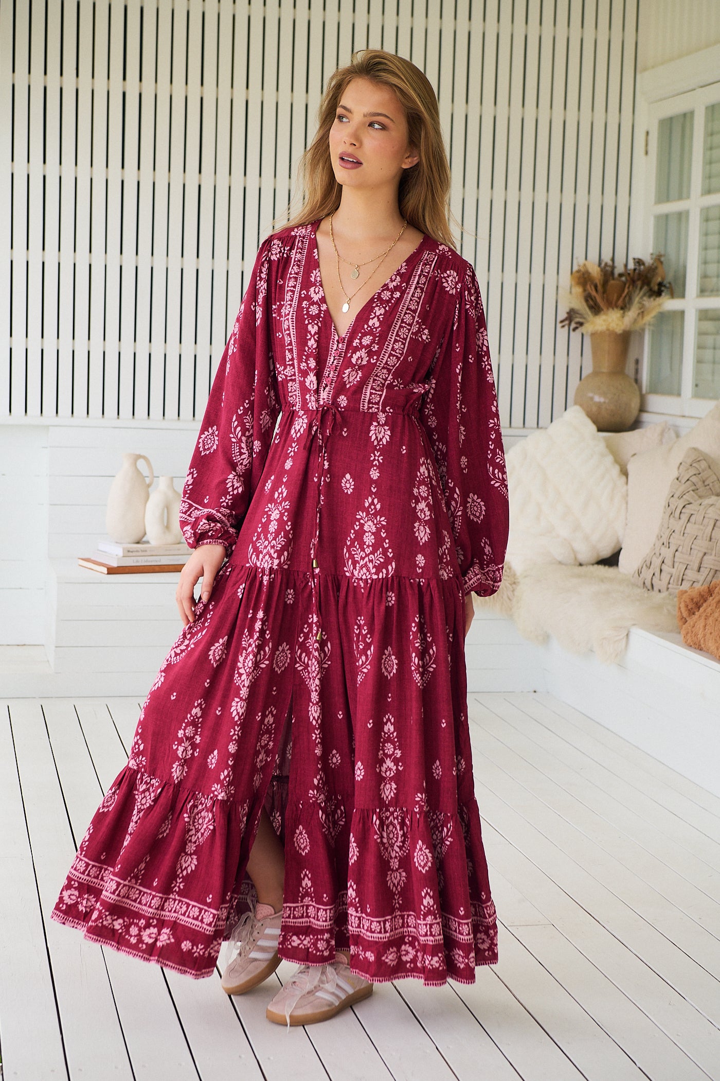  JAASE | RHUBARB KIVA TERESA MAXI DRESS | Bohemian Love Runway
