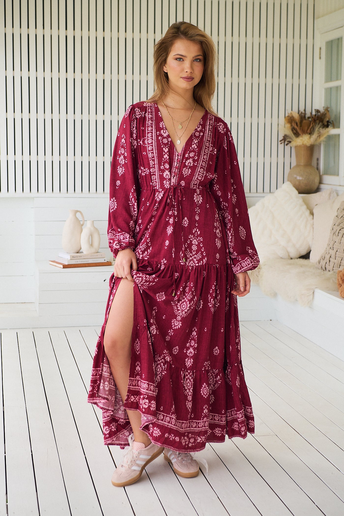  JAASE | RHUBARB KIVA TERESA MAXI DRESS | Bohemian Love Runway