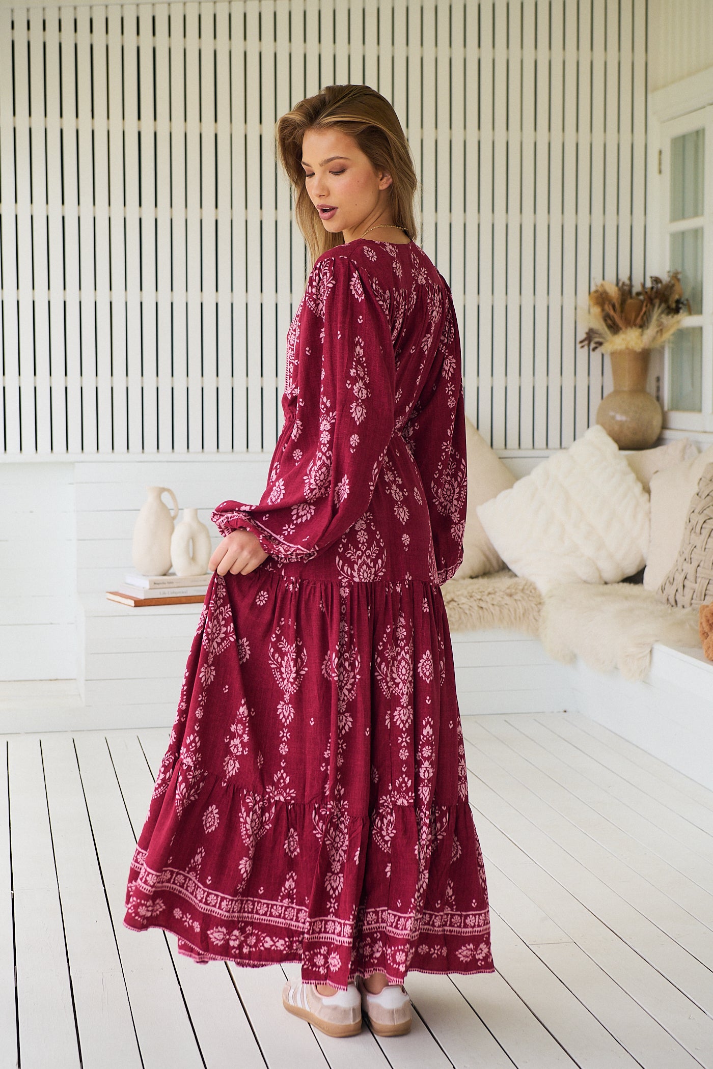  JAASE | RHUBARB KIVA TERESA MAXI DRESS | Bohemian Love Runway