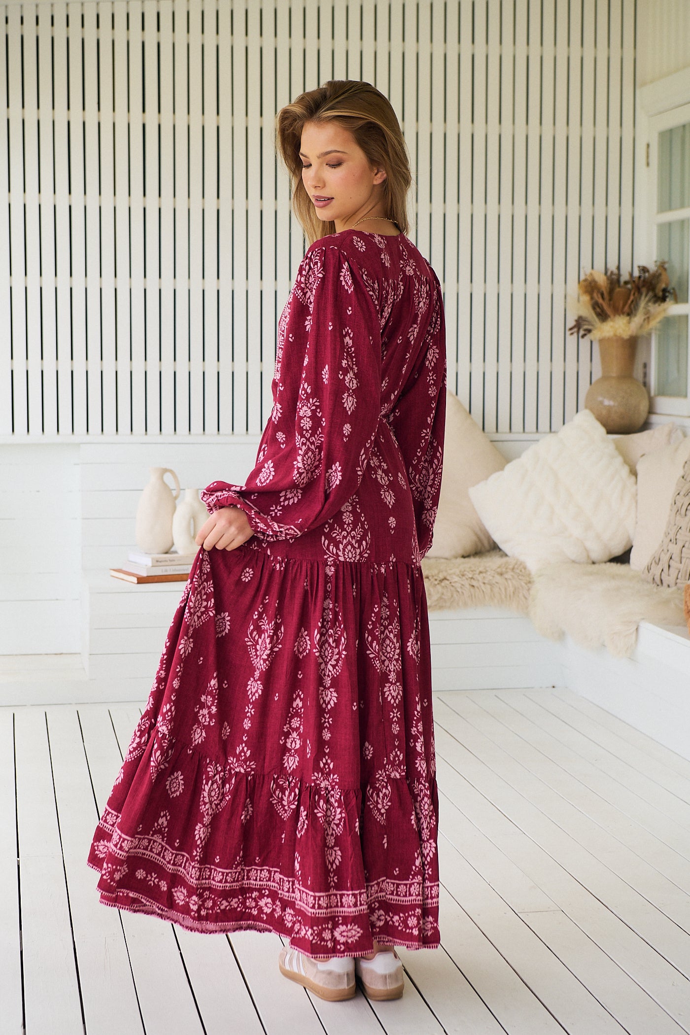  JAASE | RHUBARB KIVA TERESA MAXI DRESS | Bohemian Love Runway