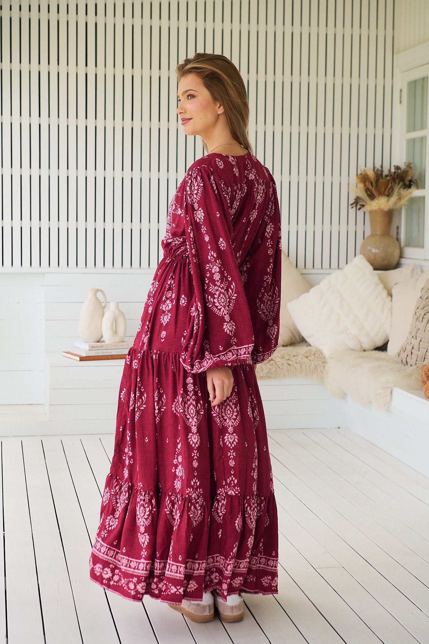  JAASE | RHUBARB KIVA TERESA MAXI DRESS | Bohemian Love Runway