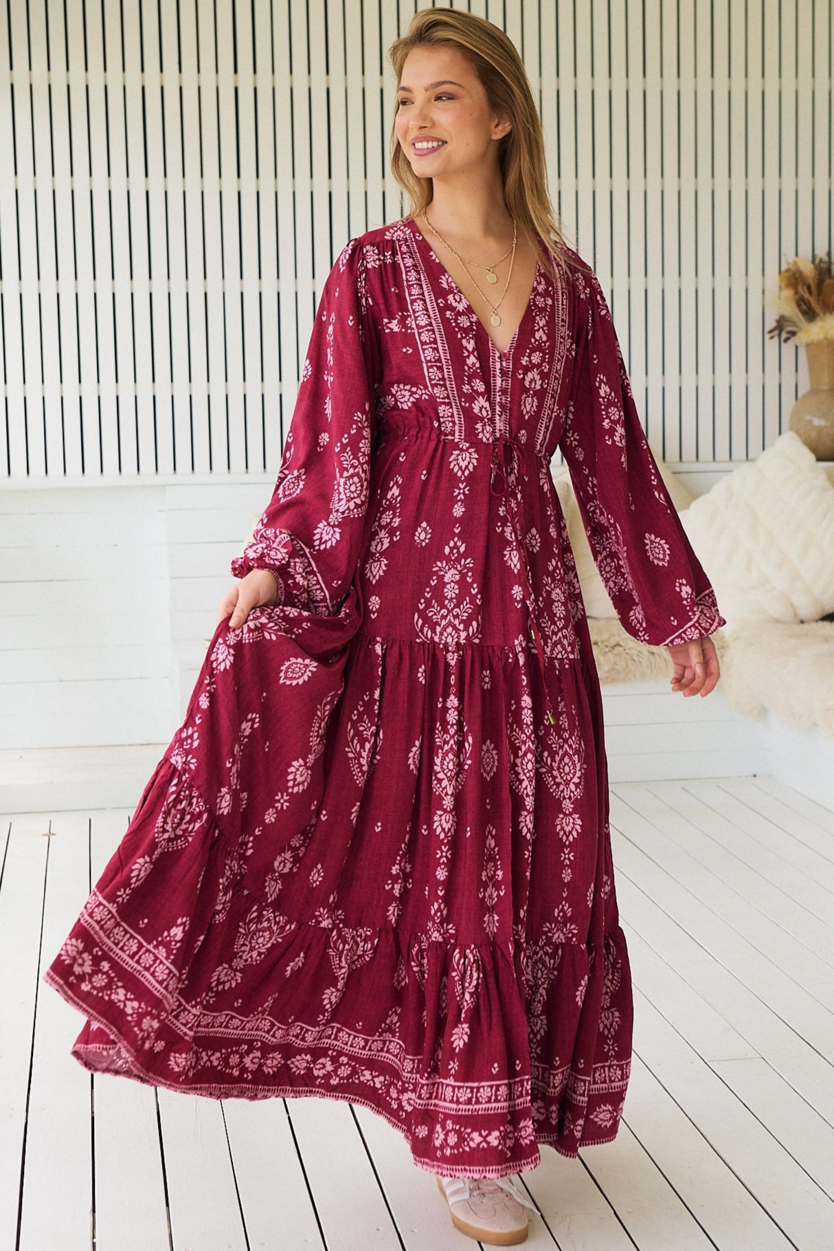  JAASE | RHUBARB KIVA TERESA MAXI DRESS | Bohemian Love Runway
