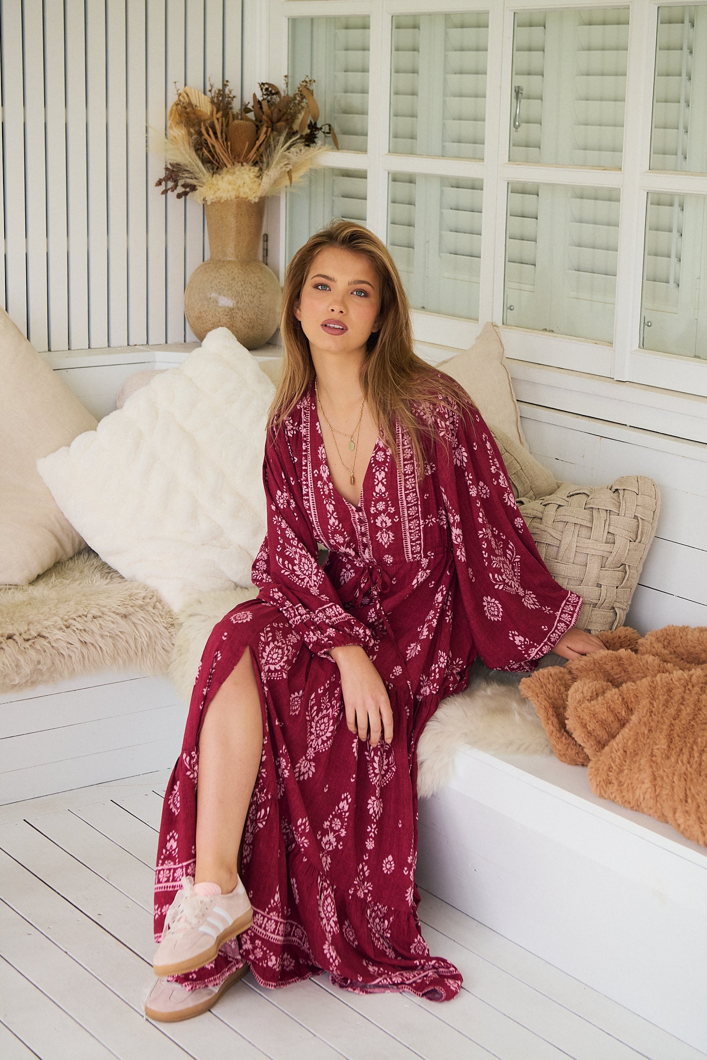  JAASE | RHUBARB KIVA TERESA MAXI DRESS | Bohemian Love Runway