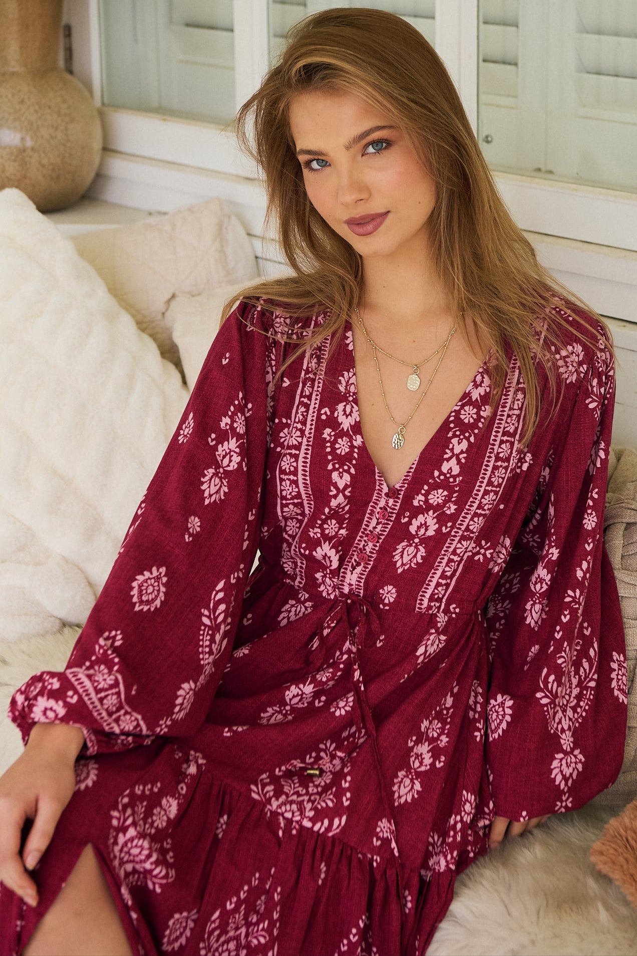  JAASE | RHUBARB KIVA TERESA MAXI DRESS | Bohemian Love Runway