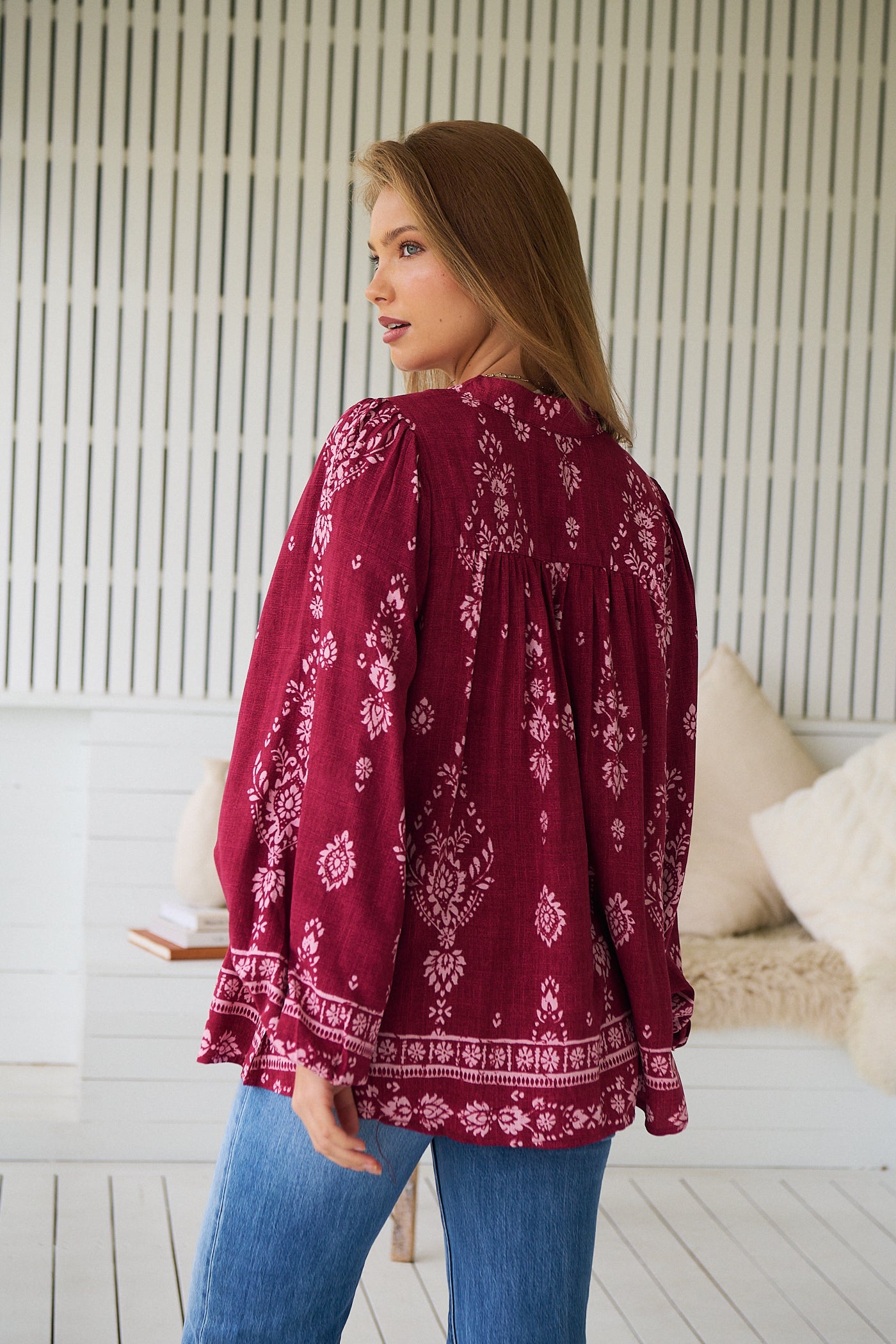  JAASE | RHUBARB KIVA BEE BLOUSE | Bohemian Love Runway