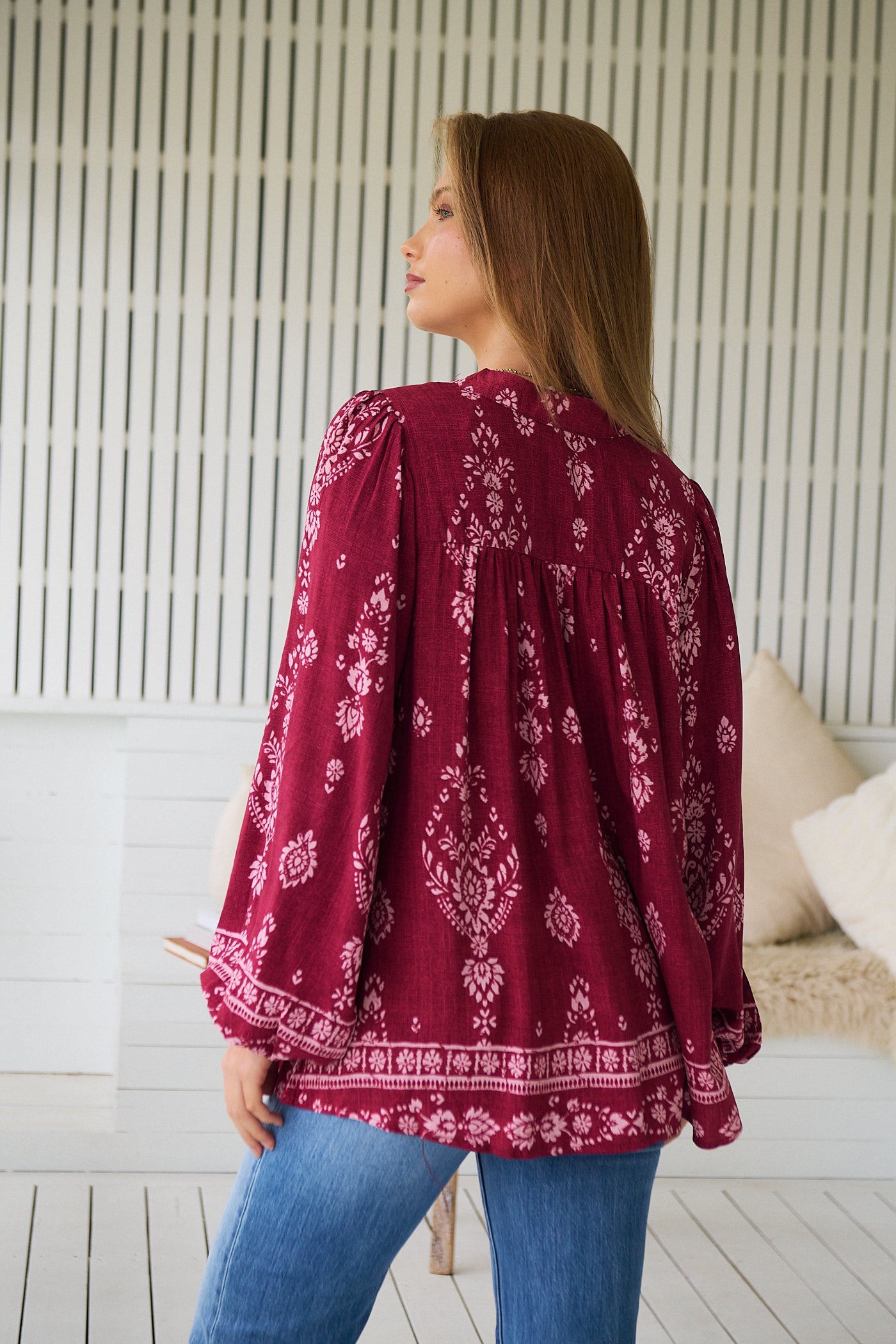  JAASE | RHUBARB KIVA BEE BLOUSE | Bohemian Love Runway