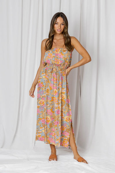 LOVE LILY THE LABEL | TALLIE PAISLEY DRESS PASTEL | Bohemian Love Runway