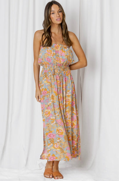 LOVE LILY THE LABEL | TALLIE PAISLEY DRESS PASTEL | Bohemian Love Runway