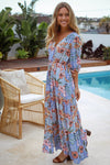 DREAMCATCHER | CRYSTAL V-NECK MAXI DRESS | Bohemian Love Runway