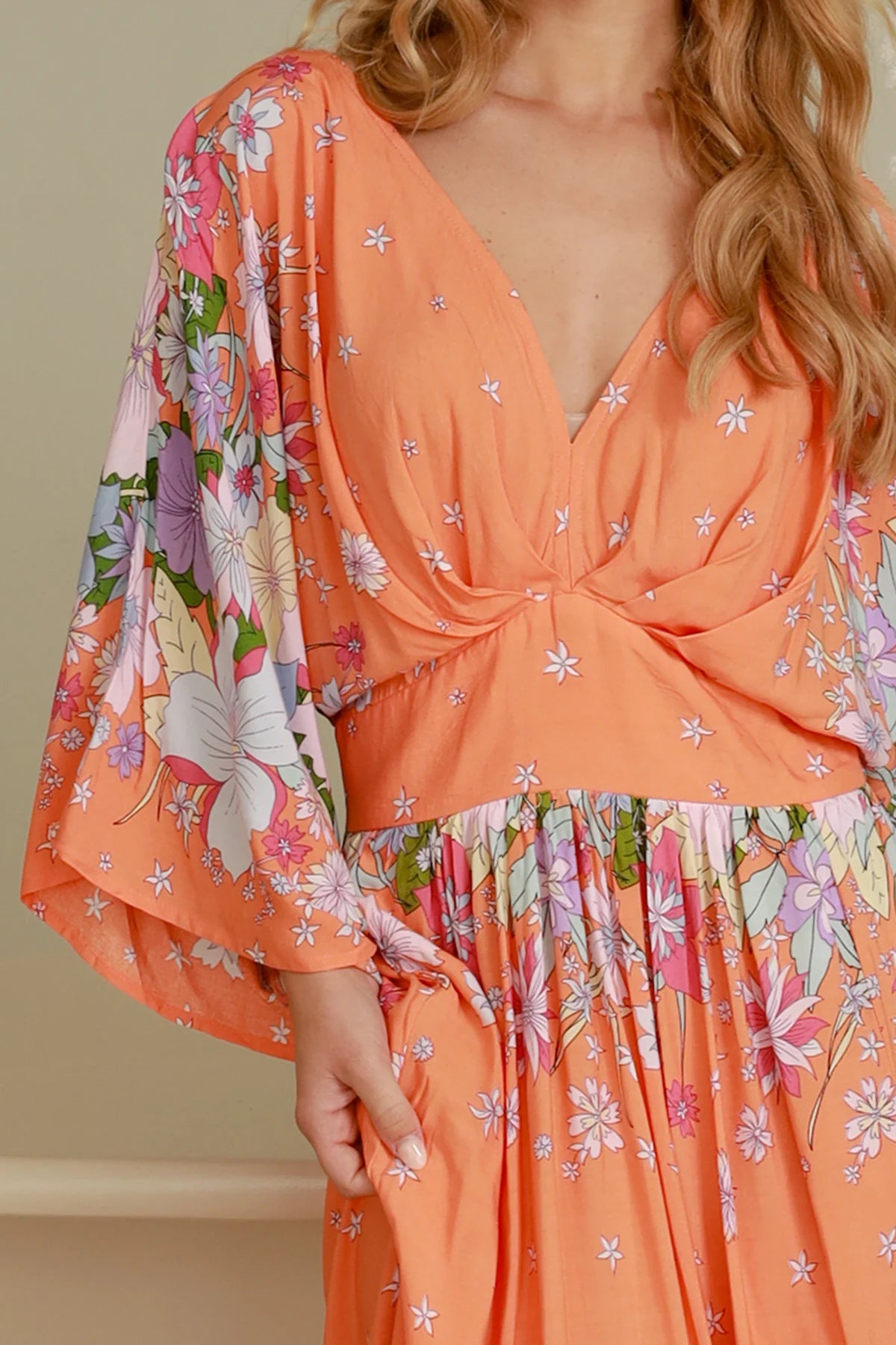  DREAMCATCHER | ELOISE V-NECK MAXI DRESS | Bohemian Love Runway