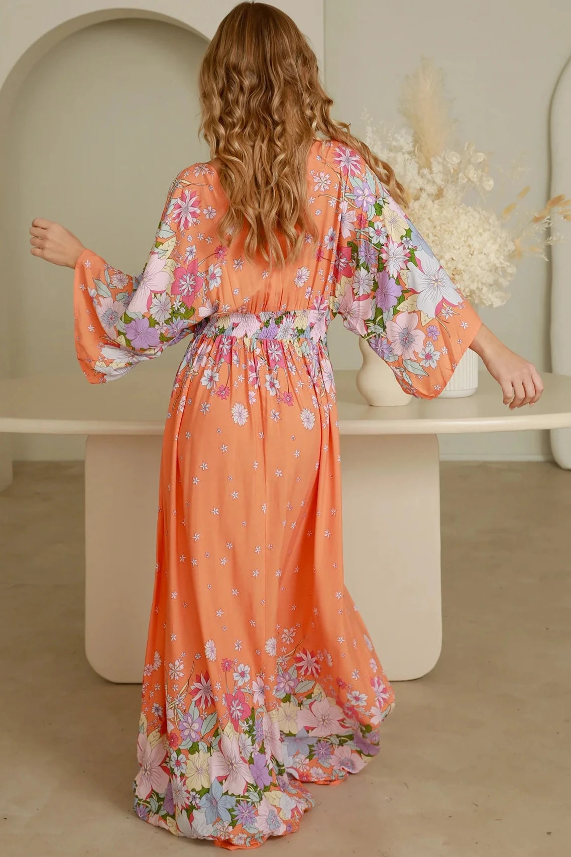  DREAMCATCHER | ELOISE V-NECK MAXI DRESS | Bohemian Love Runway