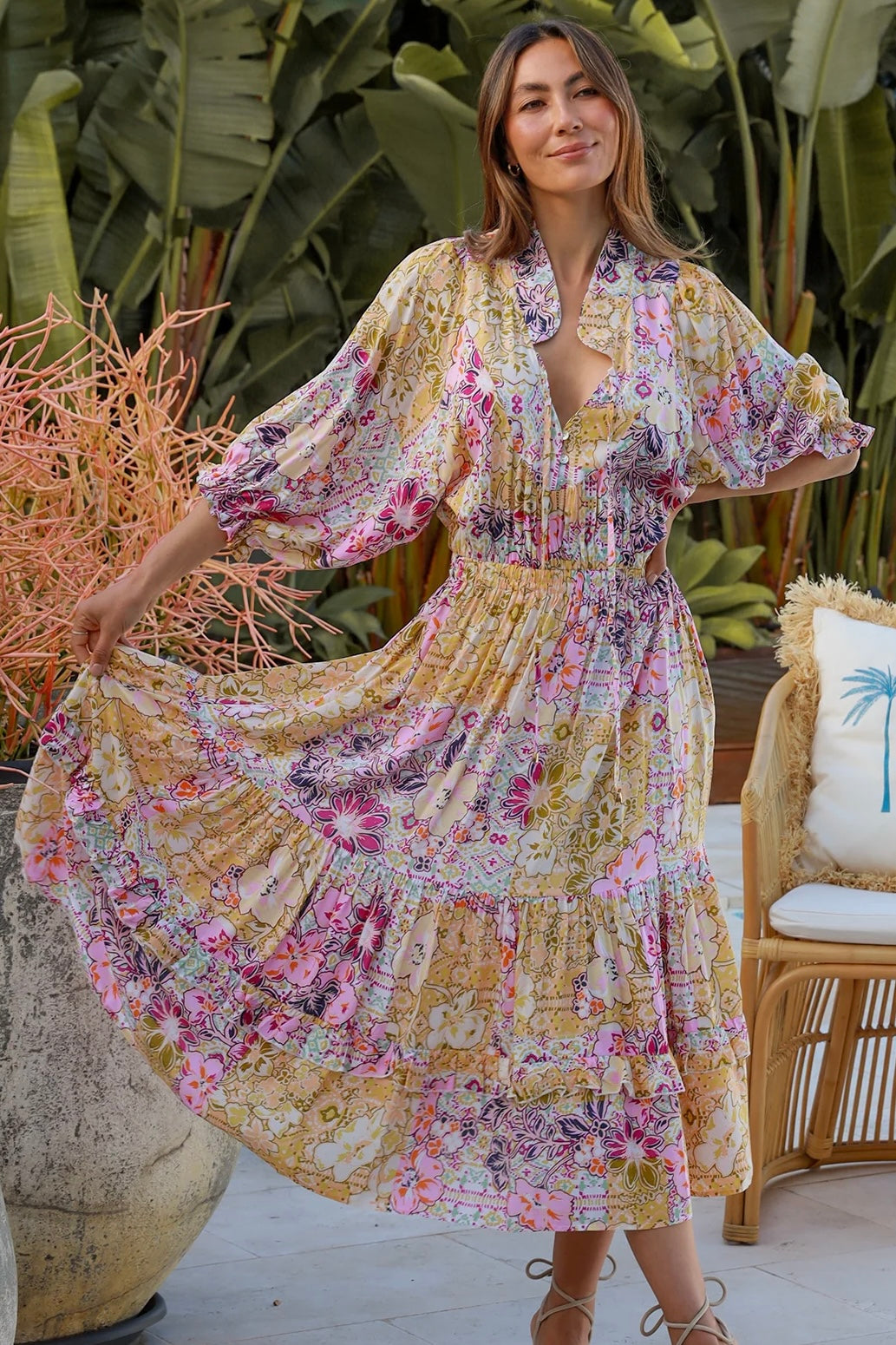  DREAMCATCHER | CARMEN MIDI DRESS | Bohemian Love Runway