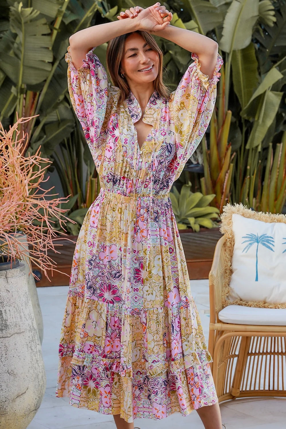  DREAMCATCHER | CARMEN MIDI DRESS | Bohemian Love Runway