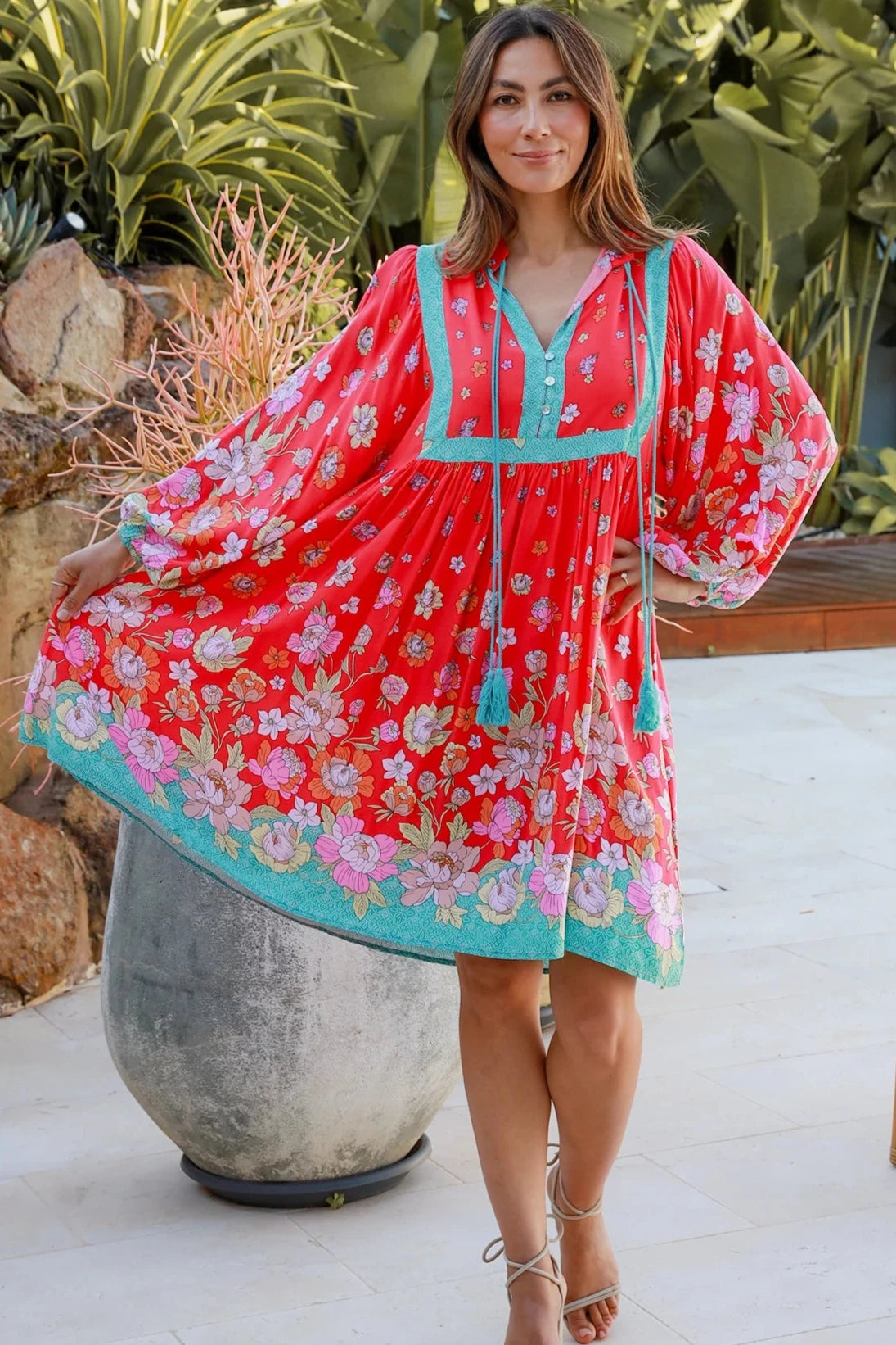  DREAMCATCHER | CLAUDETTE LONG SLEEVE MINI DRESS | Bohemian Love Runway