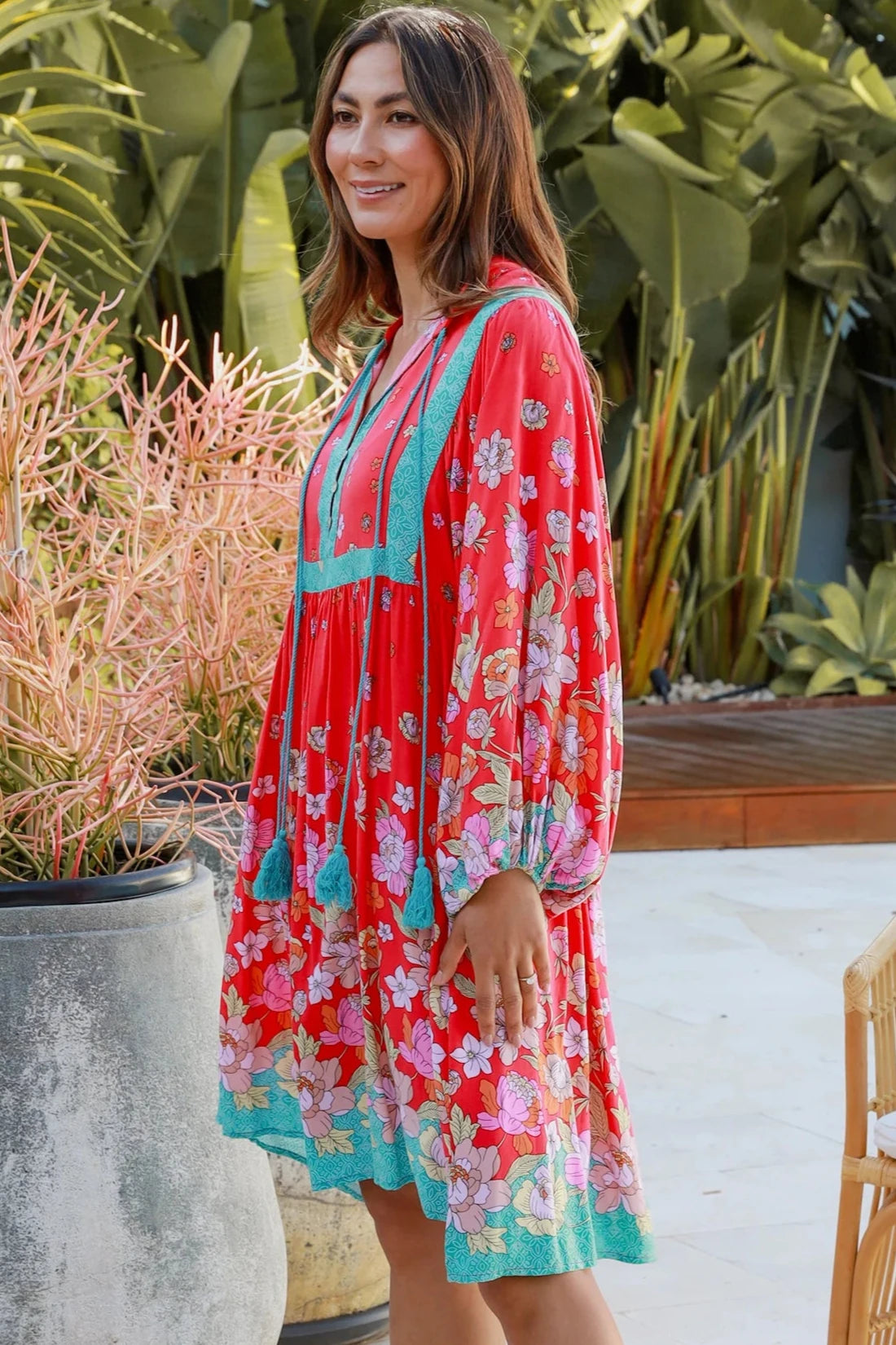  DREAMCATCHER | CLAUDETTE LONG SLEEVE MINI DRESS | Bohemian Love Runway