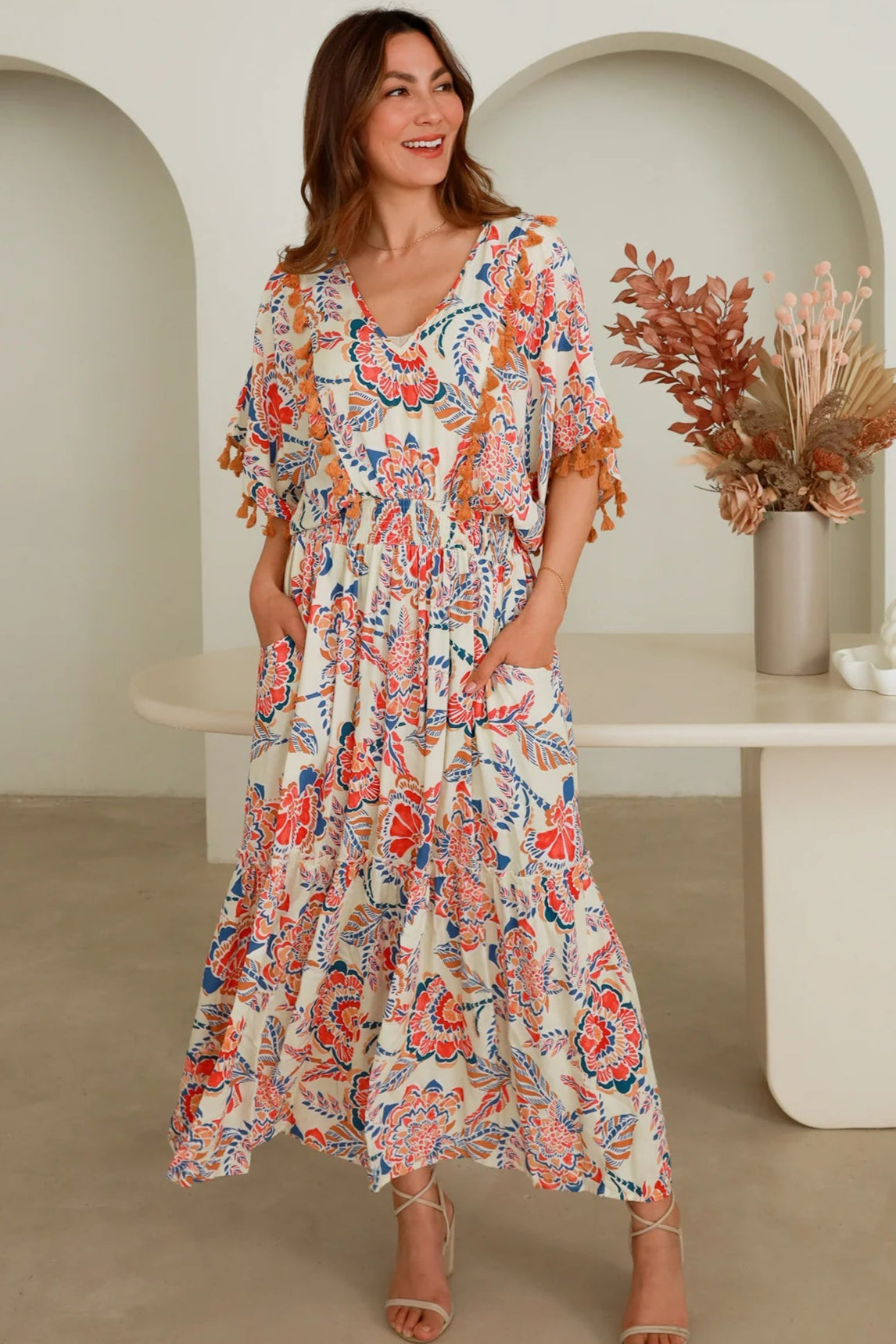  DREAMCATCHER | GISELLE MIDI DRESS | Bohemian Love Runway