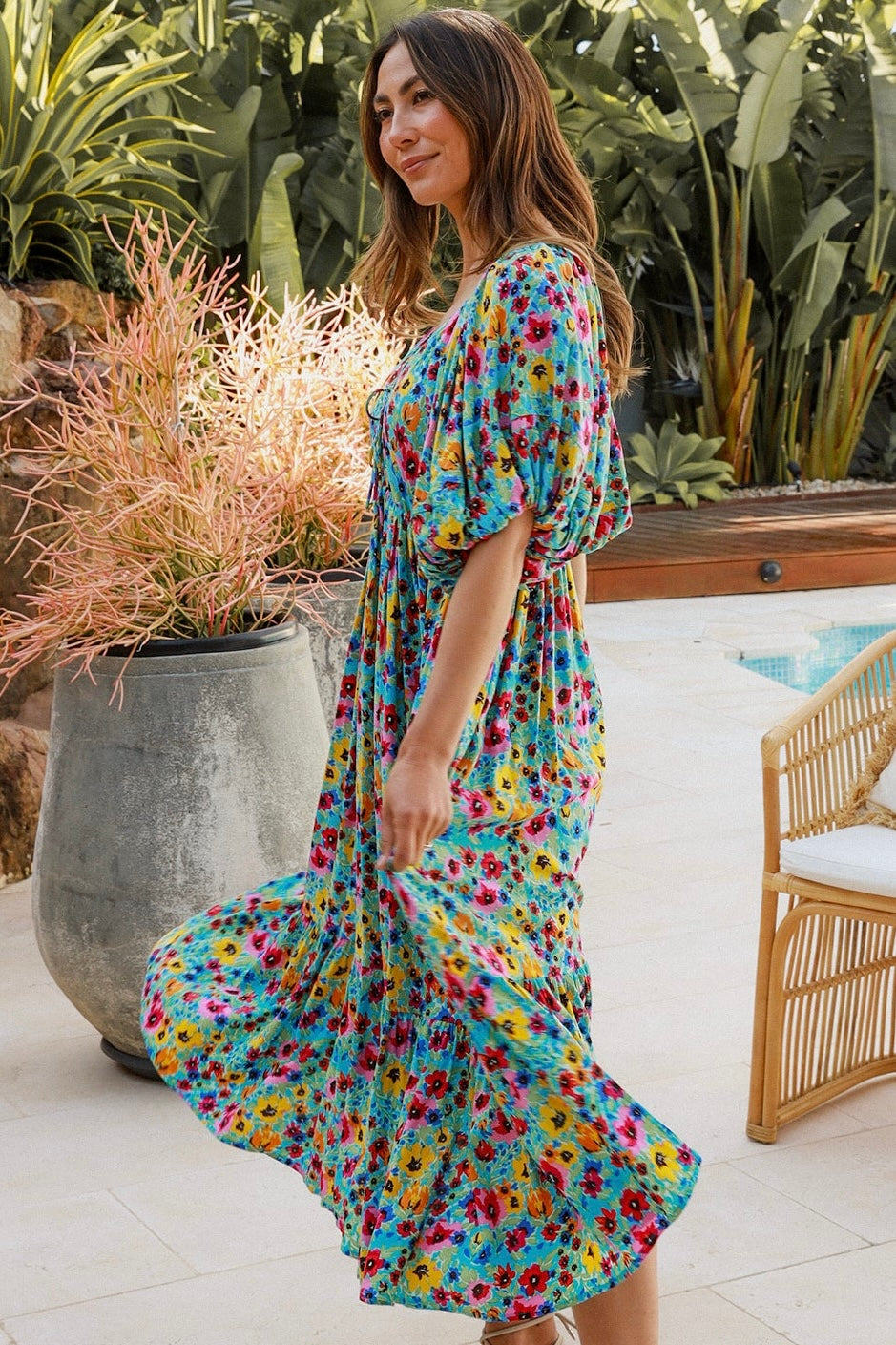  DREAMCATCHER | GARDEN PARTY MIDI DRESS | Bohemian Love Runway