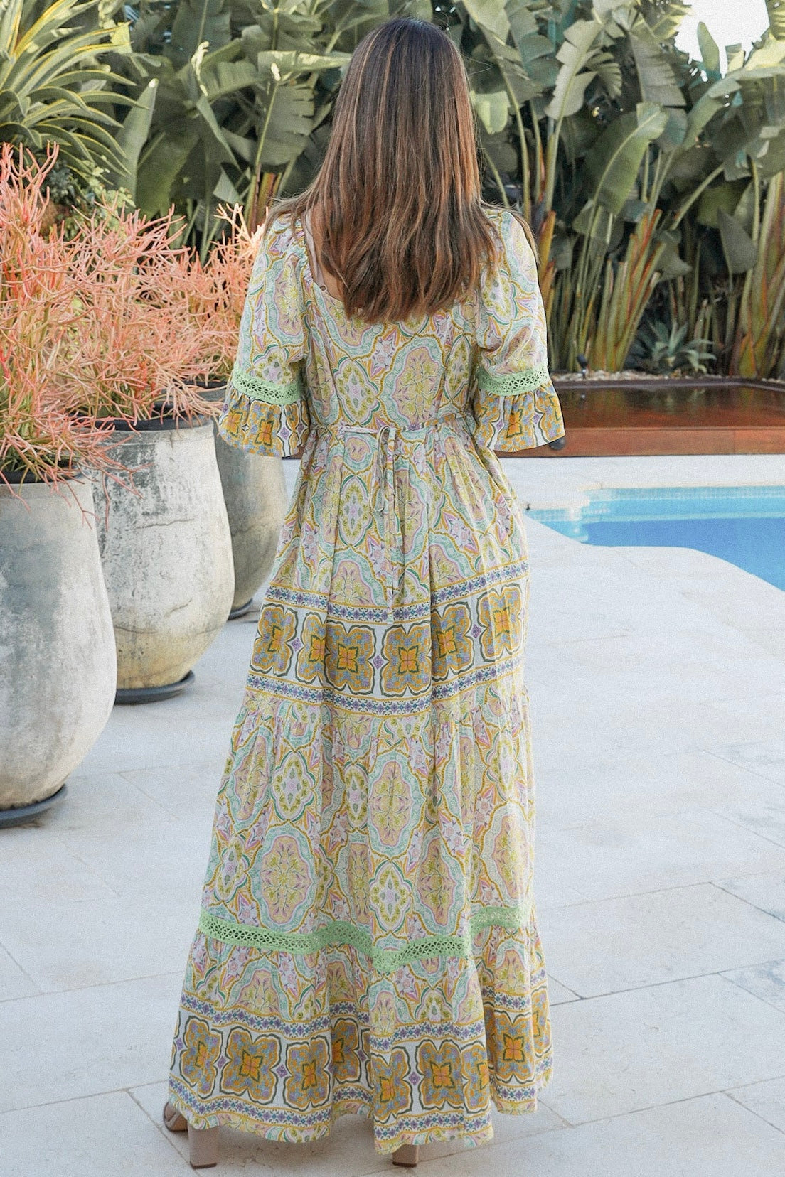  DREAMCATCHER | WILLOW HALF SLEEVE MAXI DRESS | Bohemian Love Runway