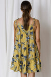 MINIMALIST | ALANA TIERED TROPICAL SUNDRESS MUSTARD | Bohemian Love Runway