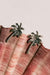PALM STUDS STERLING SILVER