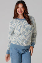  CHARLOTTE THE LABEL | ZIGGY KNIT BLUE | Bohemian Love Runway