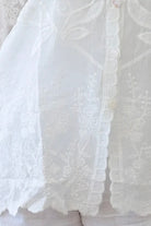 White cotton embroidered blouse with V-neck and scalloped edges – women’s tops Australia summer style