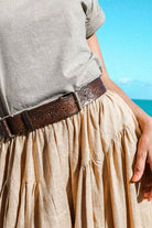  HOBO AND HATCH | ROSA LEATHER BELT VINTAGE BROWN | Bohemian Love Runway