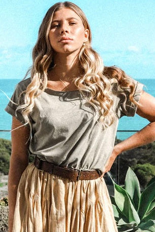  HOBO AND HATCH | ROSA LEATHER BELT VINTAGE BROWN | Bohemian Love Runway