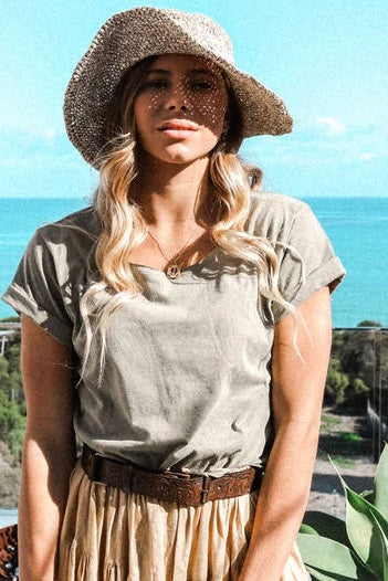  HOBO AND HATCH | ROSA LEATHER BELT VINTAGE BROWN | Bohemian Love Runway