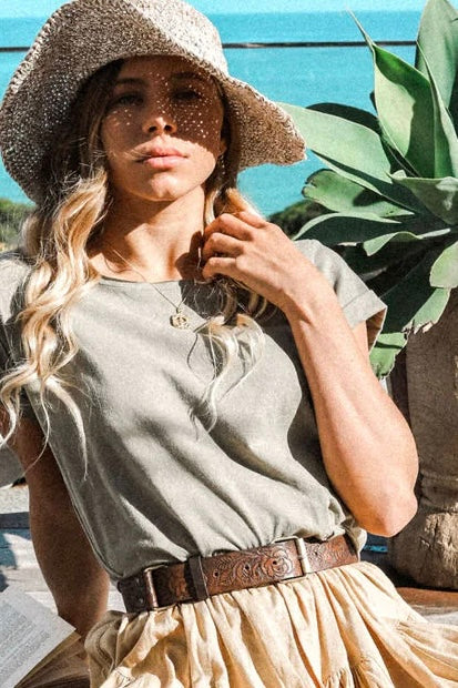  HOBO AND HATCH | ROSA LEATHER BELT VINTAGE BROWN | Bohemian Love Runway