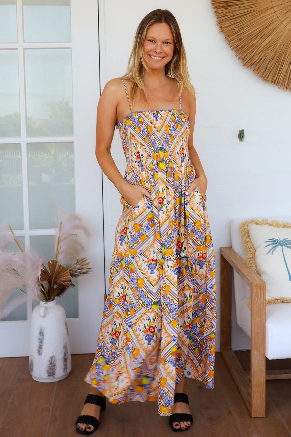  SALTY PALM | CAPRI SLIP MAXI DRESS | Bohemian Love Runway