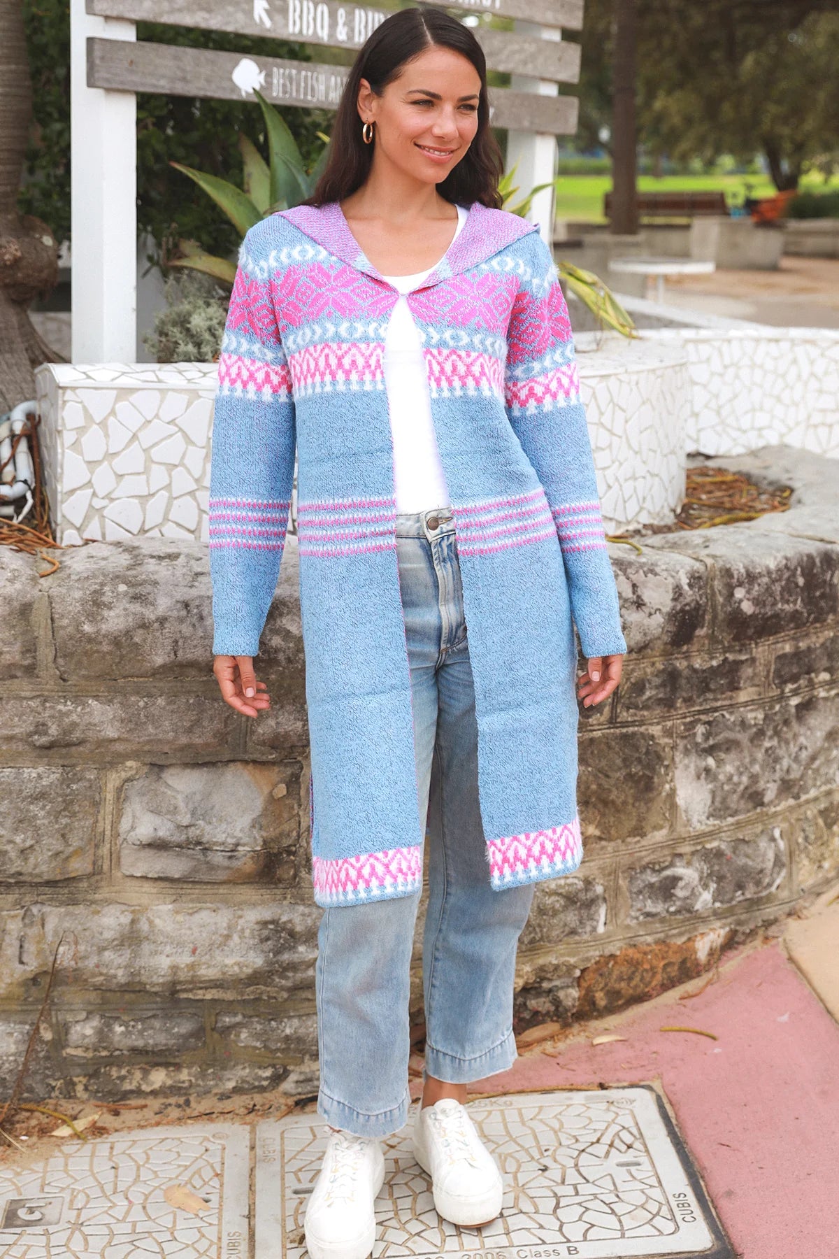  ISABELLA | TABITHA HOODIE KNIT CARDIGAN | Bohemian Love Runway