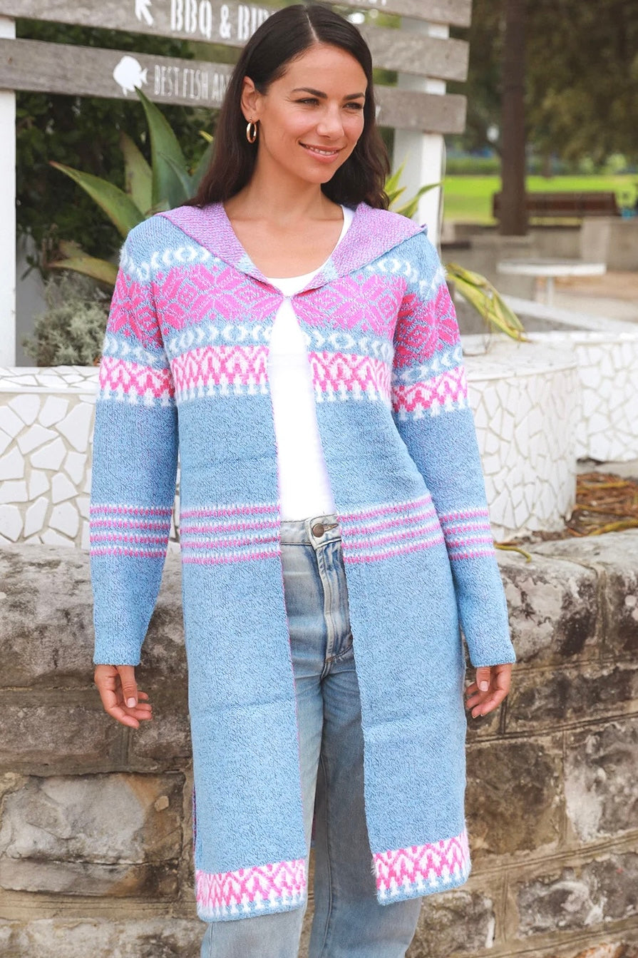  ISABELLA | TABITHA HOODIE KNIT CARDIGAN | Bohemian Love Runway